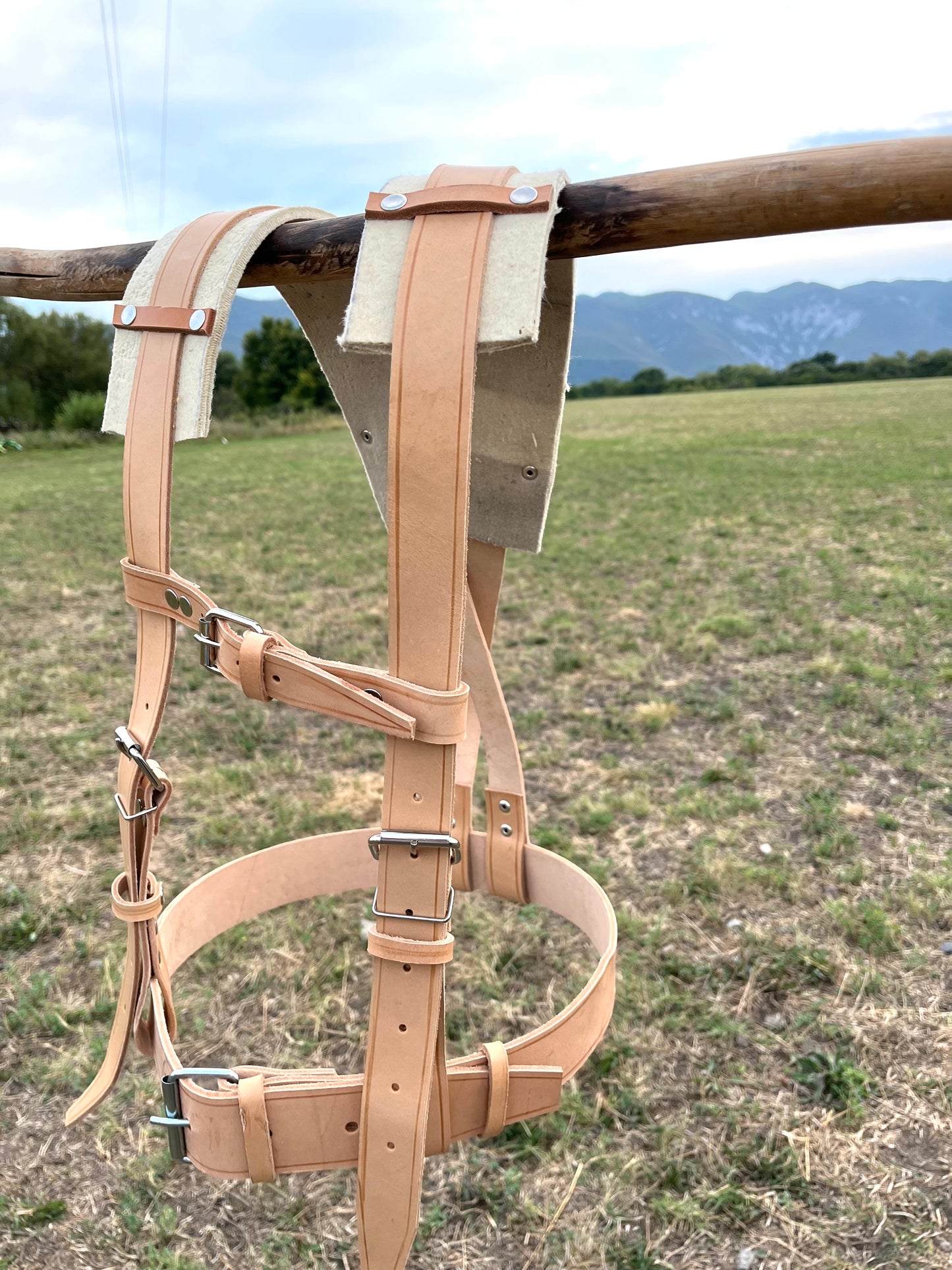 Кожен колан за кукери – за възрастен (145 см, кожа 4 мм)