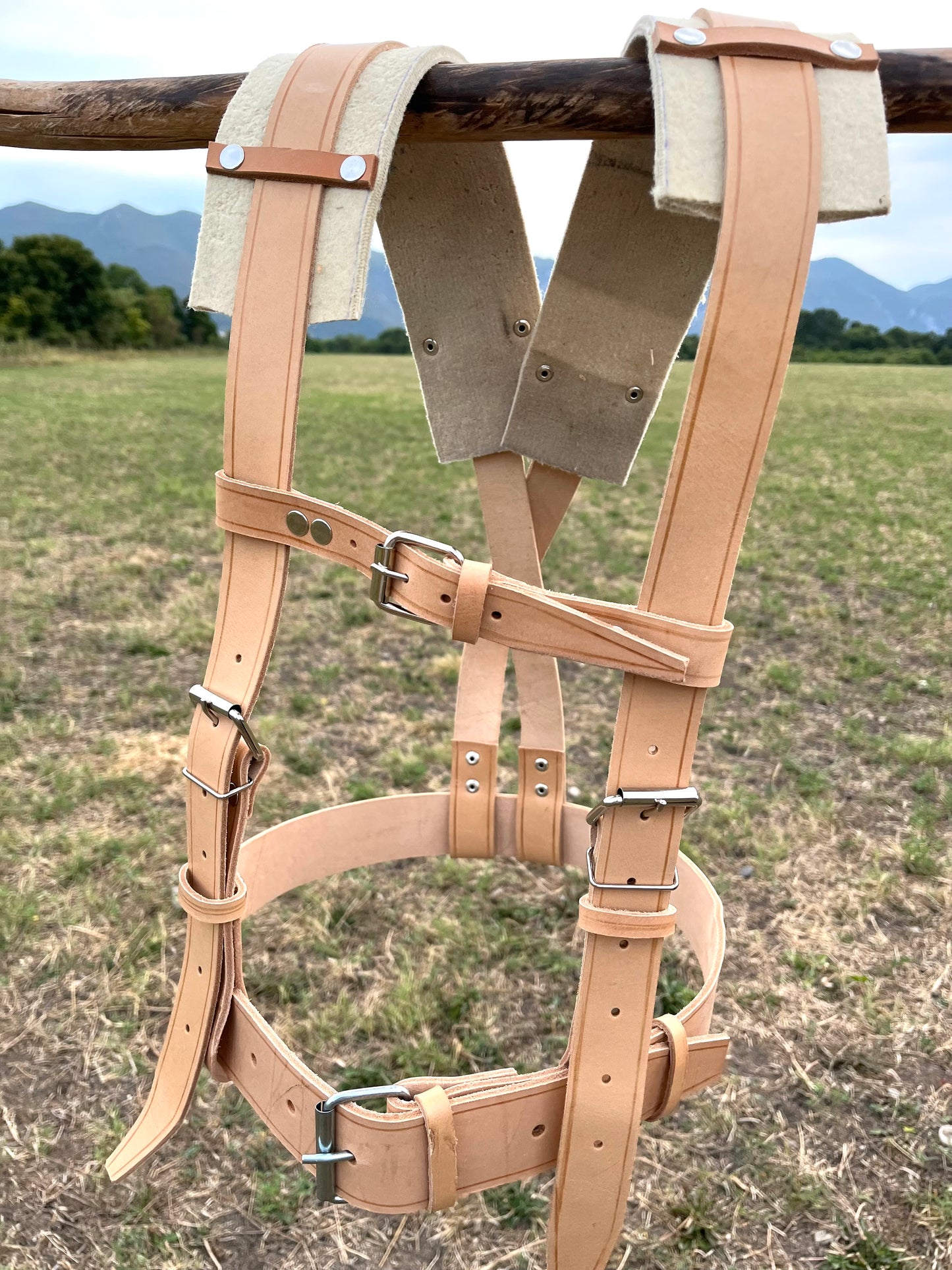 Кожен колан за кукери – за възрастен (145 см, кожа 4 мм)