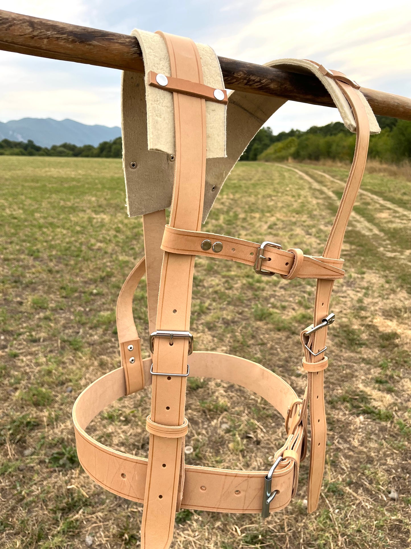 Кожен колан за кукери – за възрастен (145 см, кожа 4 мм)