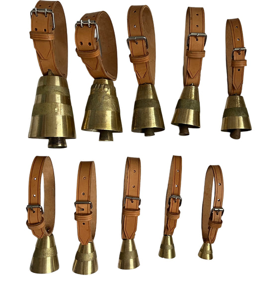 Комплект месингови чанове с каишки